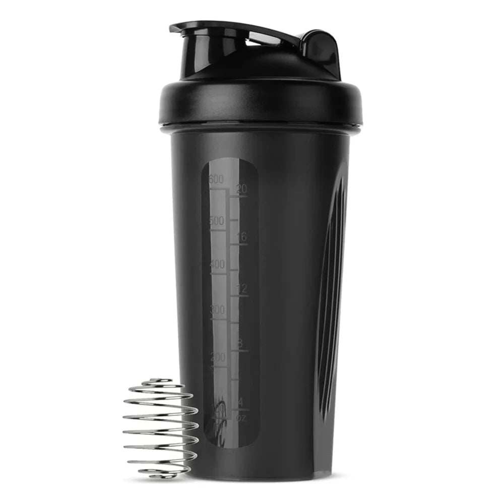 600ML Portable Protein Shaker Bottle