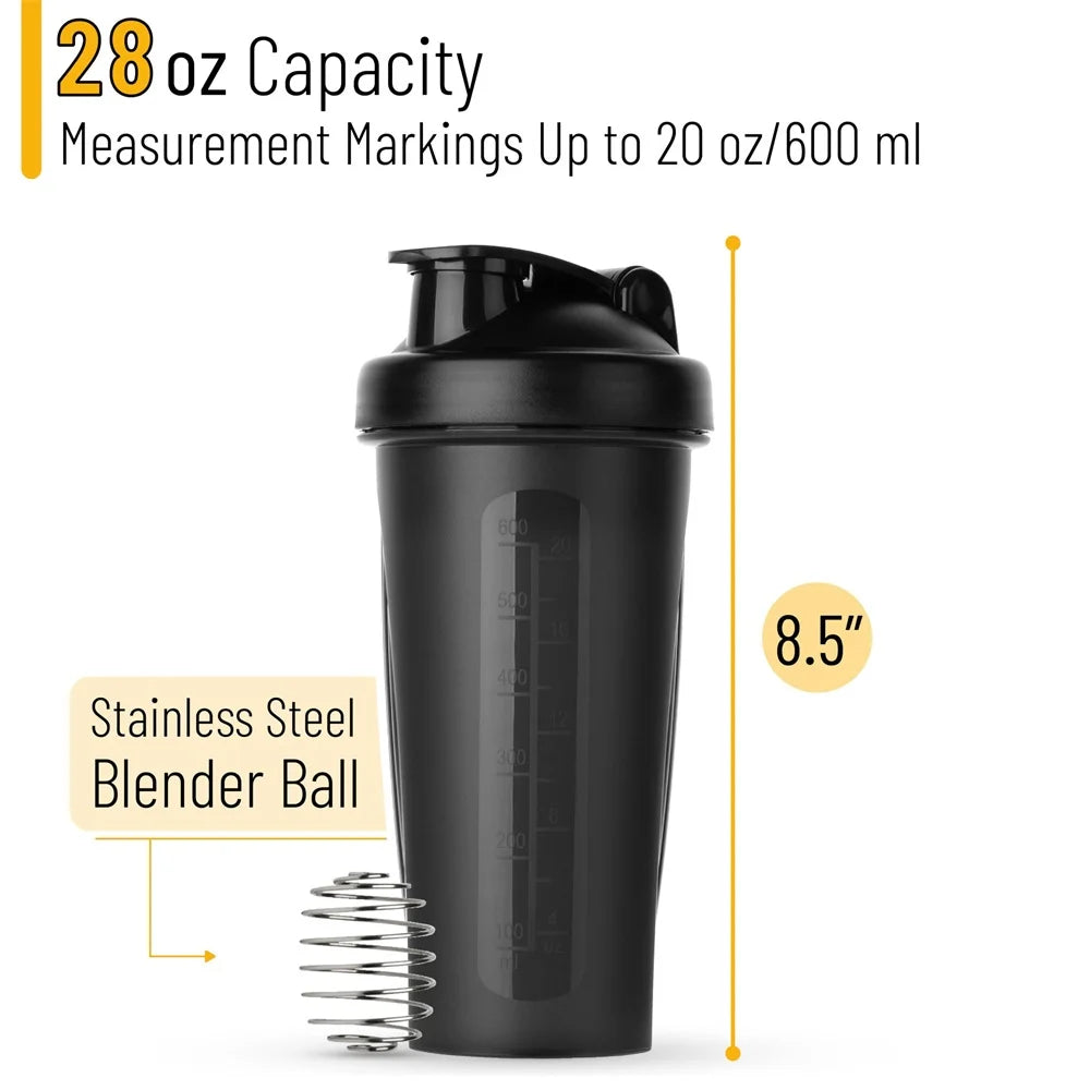 600ML Portable Protein Shaker Bottle