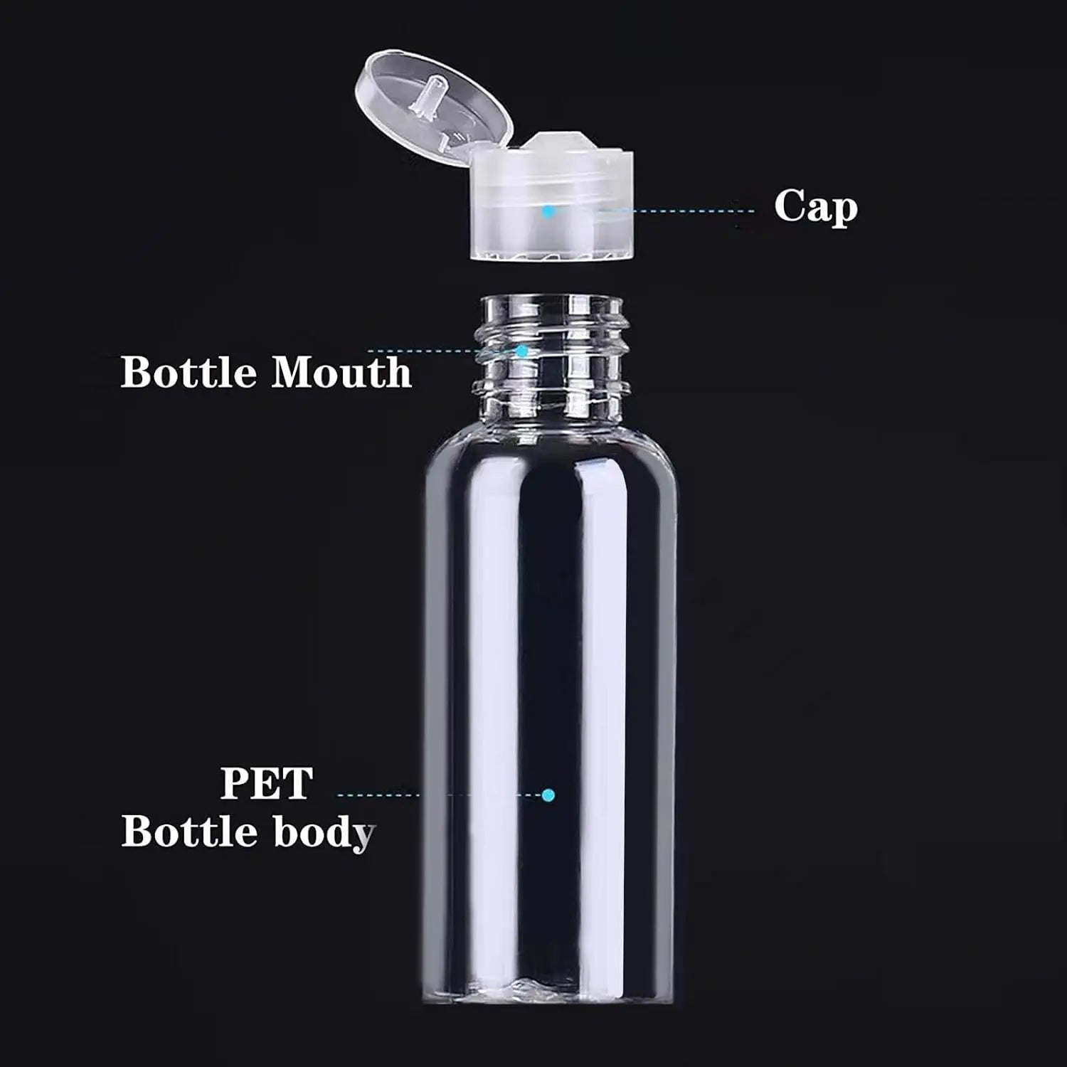 Clear Squeezable Travel Bottles