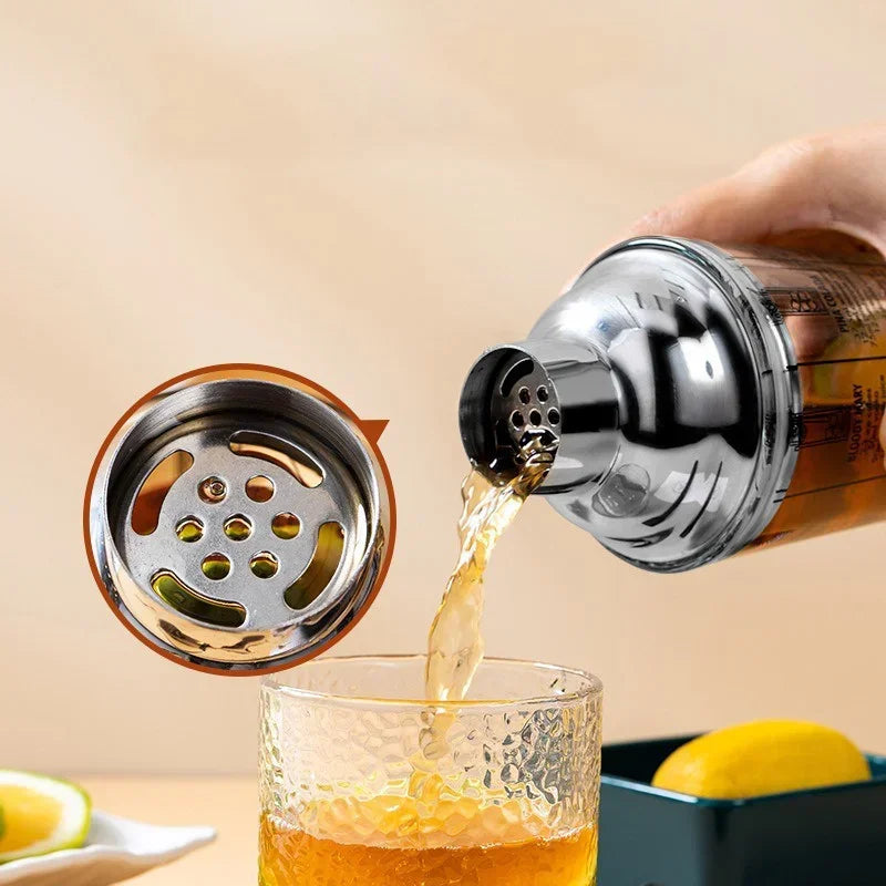 Glass Cocktail Shaker