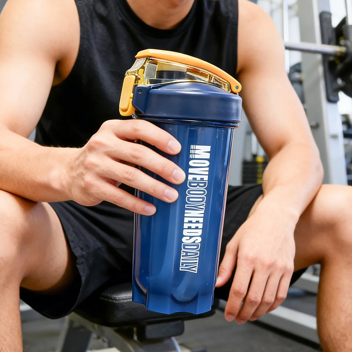 550ML Portable Protein Shaker Bottle