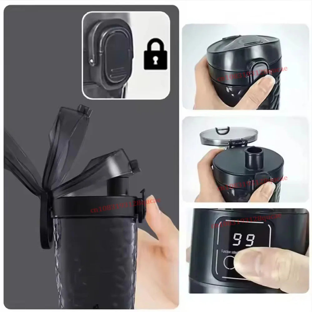 700ML Portable Electric Protein Shaker Bottle