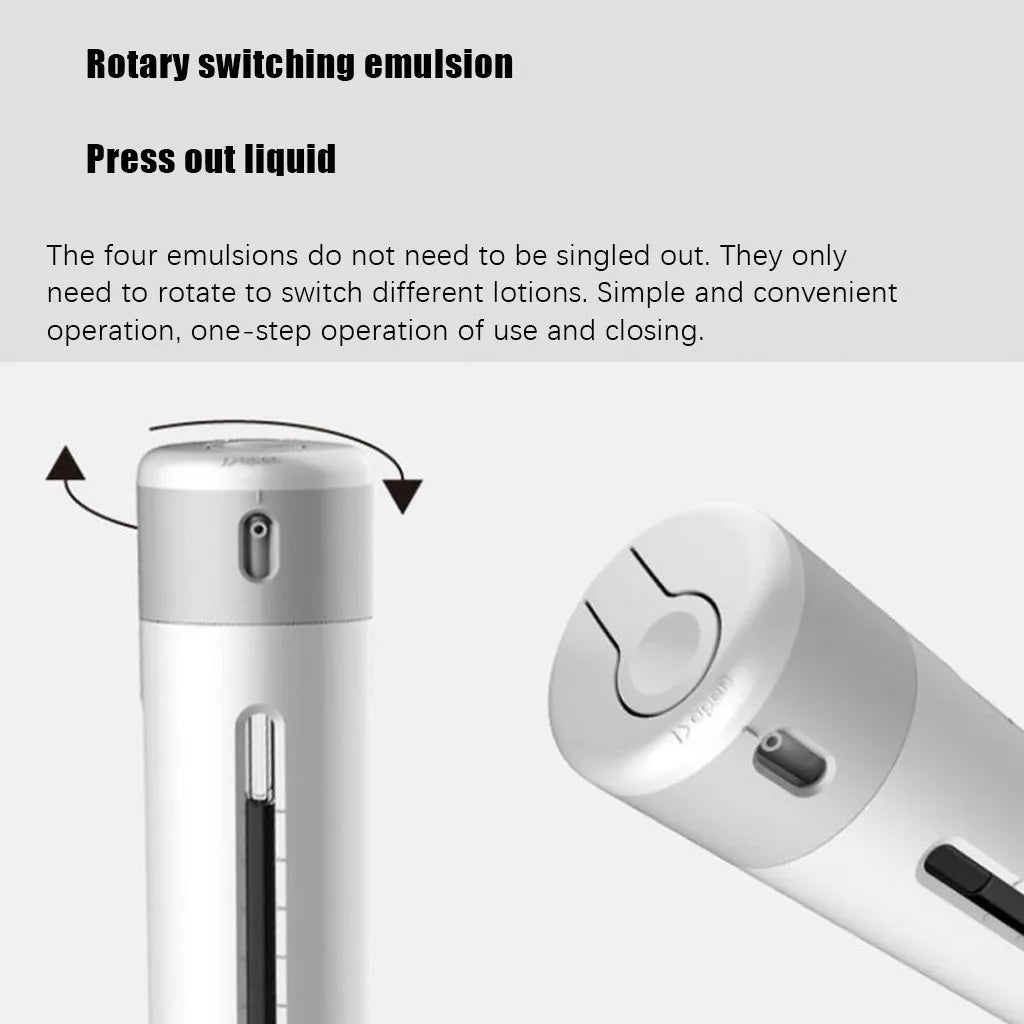 Travel Dispenser Split Bottle 4-in-1