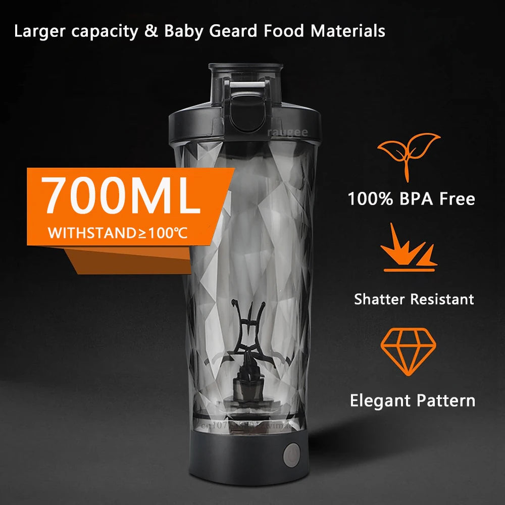 700ML Electric Protein Shaker Bottle