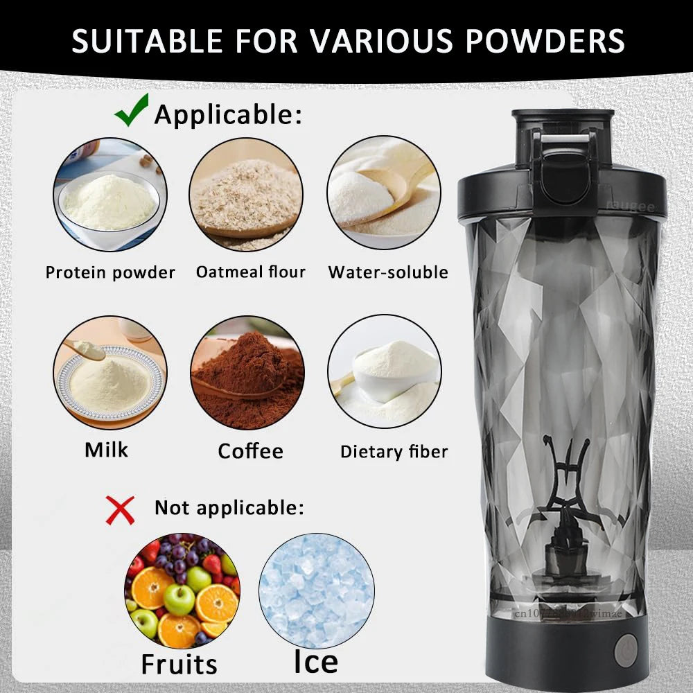 700ML Electric Protein Shaker Bottle